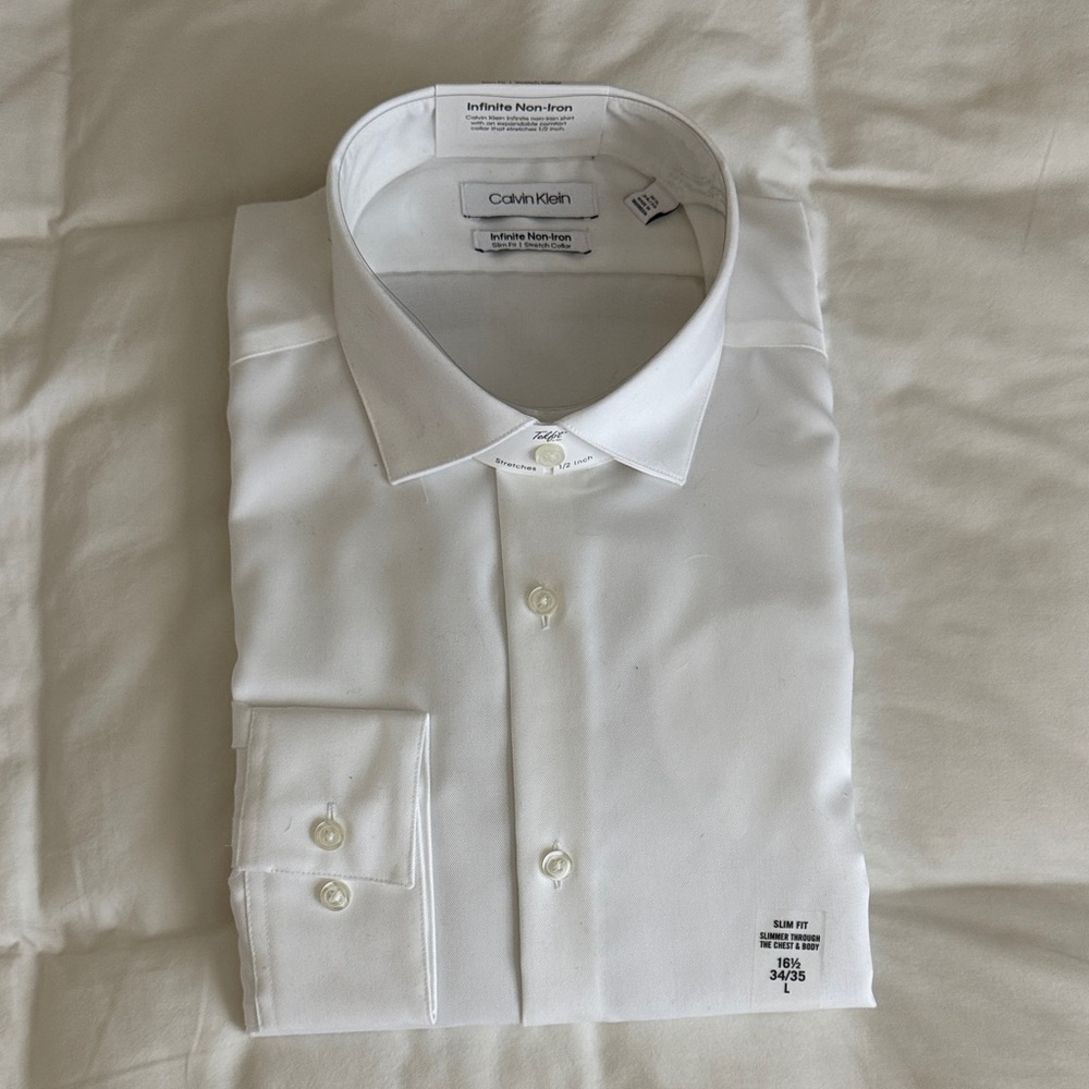Calvin Klein Infinite Non-Iron Slim Fit Dress Shirt